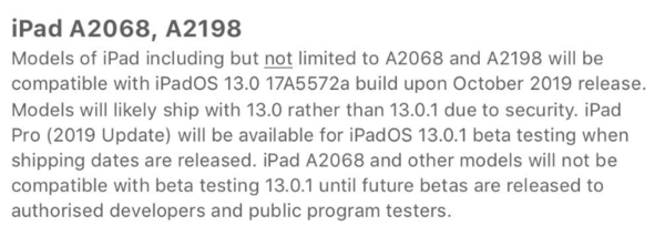 型號為A2068與A2198的iPad將在本年10月露臉