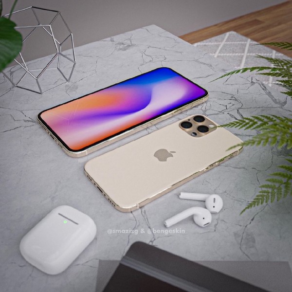 iPhone 12系列烘托圖（圖源推特）